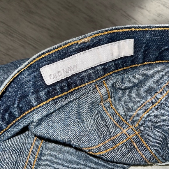 Old Navy Jeans Distressed Stonewash Stylish Paint Splatter Denim Size 8 - Picture 15 of 15